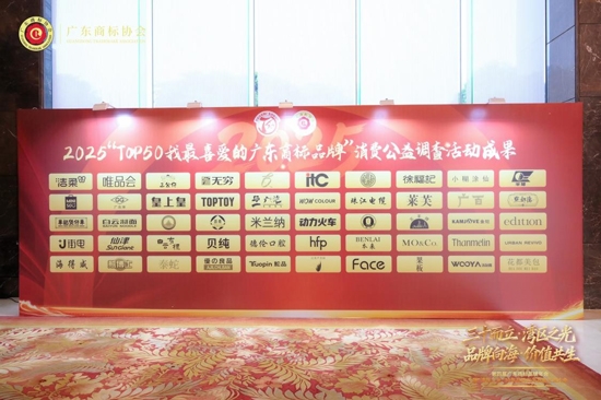 实力加冕!果板&reg;荣登2025&ldquo;TOP50我最喜爱的广东商标品牌&rdquo;榜单